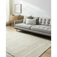 thumbnail image 1 of Hauteloom Moshe Wool Living Room, Bedroom Area Rug - Modern Farmhouse - Neutral Bohemian Boho - Brown, Beige, Cream - 6' x 9', 1 of 8