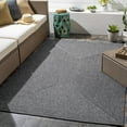 thumbnail image 1 of Hauteloom Moxley Living Room, Bedroom Patio Outdoor Area Rug - Black - 7'6" x 9'6", 1 of 12
