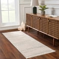 thumbnail image 1 of Hauteloom Munich Modern Farmhouse Hallway Entryway Runner Rug - Casual Boho Long Runner Rug - Bohemian Neutral Minimalist - Bone, Cream, Beige, Grey, Light Gray - 2'7" x 7'3", 1 of 17