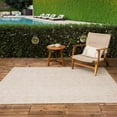 thumbnail image 1 of Hauteloom Musina Living Room, Bedroom Patio Outdoor Area Rug - Bohemian, Transitional - Beige, Light Brown, Cream - 5'3" Round, 1 of 16