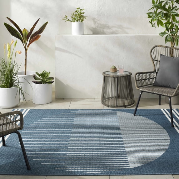 Hauteloom Nabil Hallway, Kitchen Patio Outdoor Area Rug - Farmhouse - 2'5" x 11'10"
