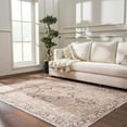 thumbnail image 1 of Hauteloom Nadia Living Room, Bedroom Area Rug - Traditional - Natural Gray - 18" Sample, 1 of 12