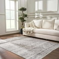 thumbnail image 1 of Hauteloom Nadie Living Room, Bedroom Area Rug - Farmhouse - Silver - 6'7" x 9', 1 of 13