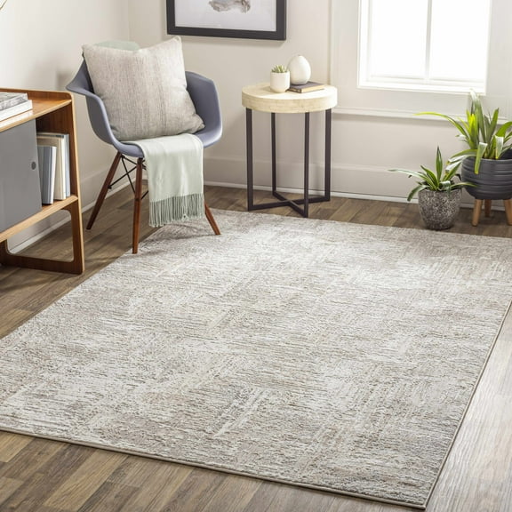 Hauteloom Nannyville Living Room, Bedroom Area Rug - Modern - Beige, Green, Gray - 7'10" x 10'