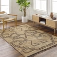 thumbnail image 1 of Hauteloom Naoya Jute Living Room, Bedroom Area Rug - Traditional, Transitional - Taupe, Charcoal, Sandstone - 5' x 7'6", 1 of 6