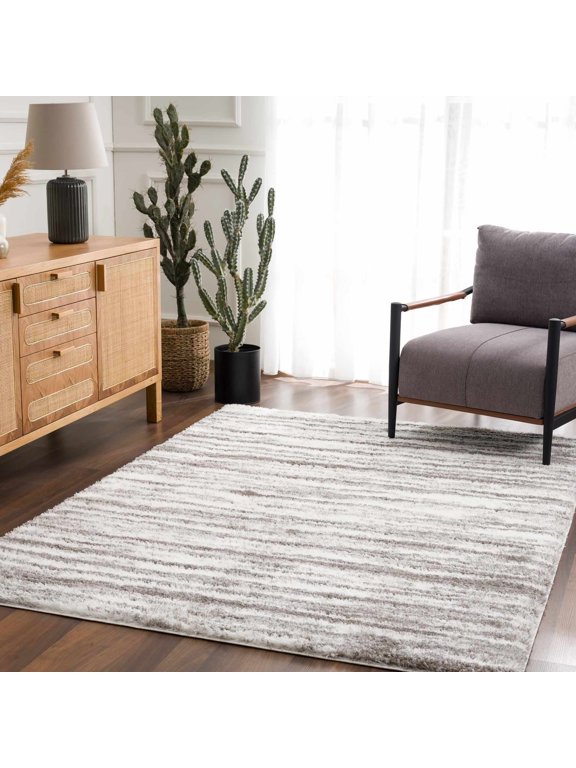 Natsu Living Room, Bedroom Area Rug - Farmhouse - High Pile - Vizon - 7'10" x 10'