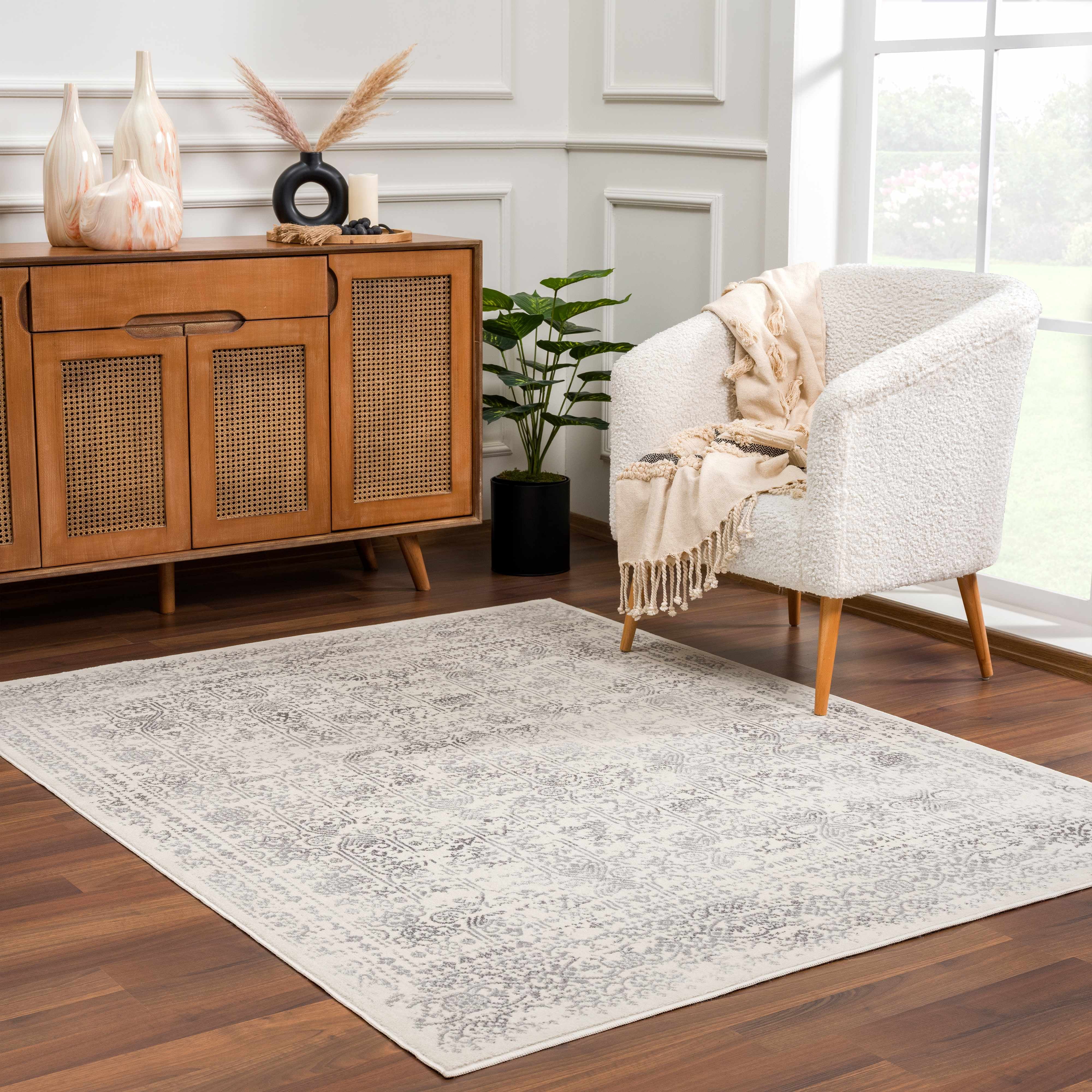 Hauteloom Neutral Collection Michie Modern Minimalist Living Room ...