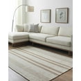 thumbnail image 1 of Hauteloom Nibaw Wool Living Room, Bedroom Area Rug - Traditional, Transitional - Light Silver, Ash, Tan - 9' x 12', 1 of 8
