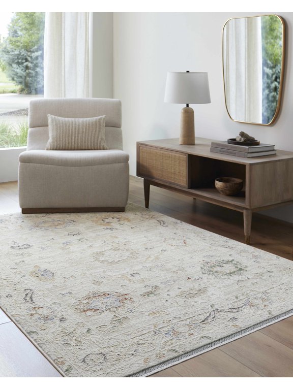 Nikki Living Room, Bedroom Area Rug - Traditional - Beachhouse - 7' Round