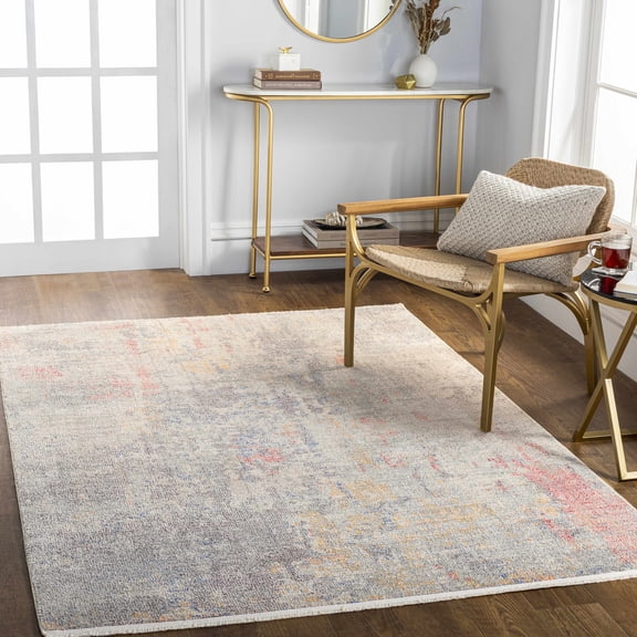 Hauteloom Nile Living Room, Bedroom Area Rug - Black, Gray, Blue - 9'2" x 12'