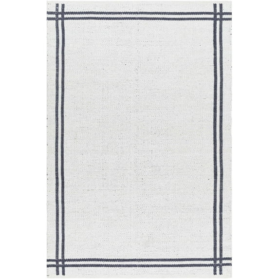 Hauteloom Nimue Wool Hallway, Kitchen Runner Rug - Traditional, Transitional - Off White - 2'6" x 8'
