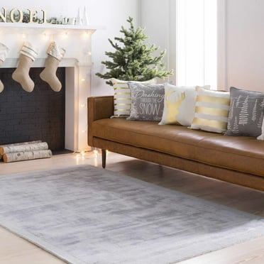 Hauteloom Niota Living Room, Bedroom Area Rug - Solid & Border - Green - 2' x 3'