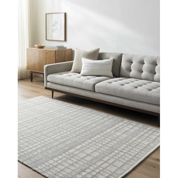 Hauteloom Nissa Wool Hallway, Kitchen Runner Rug - Traditional, Transitional - Ivory - 2'6" x 8'