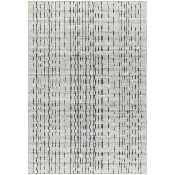 Hauteloom Nissa Wool Living Room, Bedroom Area Rug - Traditional, Transitional - Slate Blue, Light Silver, Metallic Silver - 18" Sample