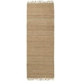 thumbnail image 1 of Hauteloom Oaks Solid Handwoven Sea Grass Jute Rug - Natural Fiber Runner Rug - Natural Fringe Tassel - Rattan Wicker Look Long Carpet - Brown - 3' x 12', 1 of 13