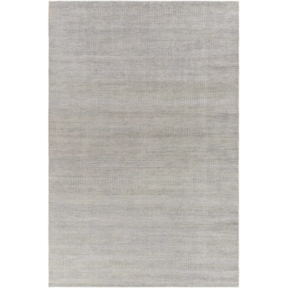Hauteloom Ocate Wool Living Room, Bedroom Area Rug - Contemporary - Charcoal, Gray, Light Gray - 2' x 3'
