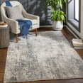 thumbnail image 1 of Hauteloom Odell Living Room, Bedroom Area Rug - Modern - Gray, Blue - 5'3"-Round, 1 of 19