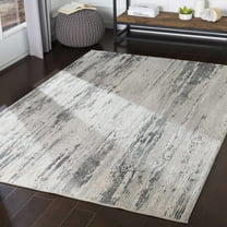 Hauteloom Oklaunion Living Room, Bedroom Area Rug - Modern - Gray - 10' x 14'