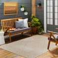 thumbnail image 1 of Hauteloom Orania Living Room, Bedroom Patio Outdoor Area Rug - Global - Ivory, Gray - 7'10"-Round, 1 of 8