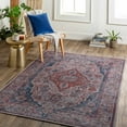 thumbnail image 1 of Hauteloom Osmaneli Living Room, Bedroom Machine Washable Area Rug - Gray, Purple, Brown - 7'10" x 10'2", 1 of 10