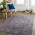 thumbnail image 1 of Hauteloom Otaki Living Room, Bedroom Machine Washable Area Rug - Traditional - Rust, Teal, Mustard - 6'7" x 9', 1 of 9