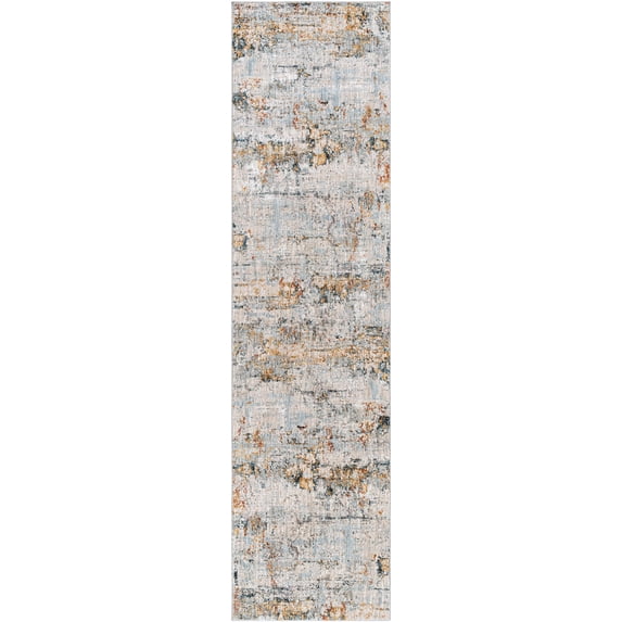 Hauteloom Ottawa Hallway, Kitchen Runner Rug - Modern - Beige, Blue, Red - 2'7" x 10'