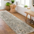 thumbnail image 1 of Hauteloom Palanit Hallway, Kitchen Runner Rug - Gray, Green - 2'7" x 10', 1 of 14