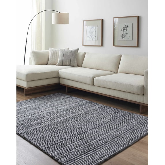 Hauteloom Palti Recycled Material Living Room, Bedroom Area Rug - Farmhouse - 2' x 3'