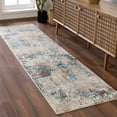 thumbnail image 1 of Hauteloom Parkfield Hallway, Kitchen Runner Rug - Modern - Brown, Orange, Green - 2'7" x 10'2", 1 of 14