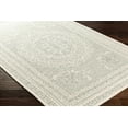 thumbnail image 1 of Hauteloom Parsonsburg Boho Hand Tufted Natural Fiber Wool Area Rug - Traditional Floral Carpet for Living Room, Bedroom, Dining Room - Green, Ivory - 2' x 3', 1 of 8