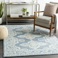thumbnail image 1 of Hauteloom Passaic Wool Living Room, Bedroom Area Rug - Bohemian, Transitional - Ice Blue, Peach, Blue - 2' x 3', 1 of 11