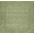 thumbnail image 1 of Hauteloom Peyton Wool Living Room, Bedroom Area Rug - Contemporary - High Pile - Medium Green - 6' Square, 1 of 14