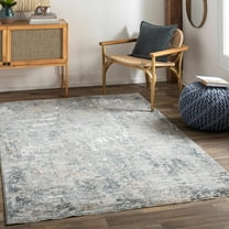 Hauteloom Pinjarra Living Room, Bedroom Area Rug - Modern - Gray, Beige, Blue - 10' x 14'