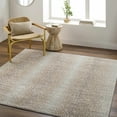 thumbnail image 1 of Hauteloom Pointblank Modern Animal Print Area Rug for Living Room, Bedroom - Bohemain Leopard Print Carpet - Contemporary Antelope Print Rug - Gray, Brown, Beige - 7'10" Square Rug, 1 of 19