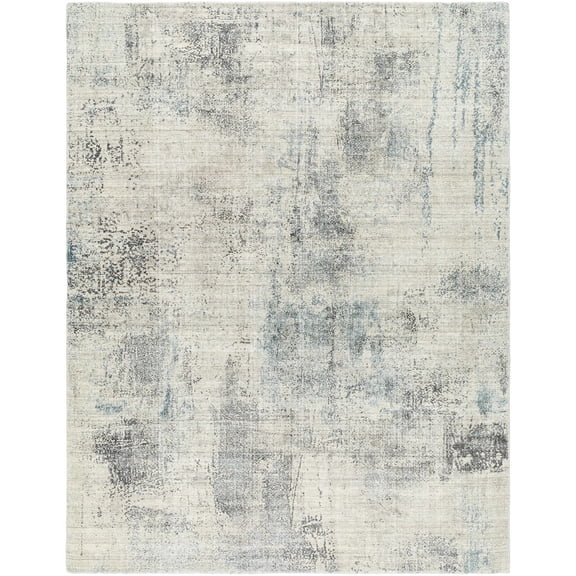 Hauteloom Posy Living Room, Bedroom Area Rug - Gray, Purple - 2' x 3'