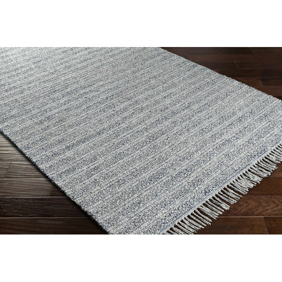 Hauteloom Potterspury Wool Living Room, Bedroom Area Rug - Contemporary - Navy, Blue, Light Gray - 8'10" x 12'