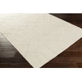thumbnail image 1 of Hauteloom Raritan Wool Living Room, Bedroom Area Rug - Solid & Striped - Beige - 4' x 6', 1 of 7