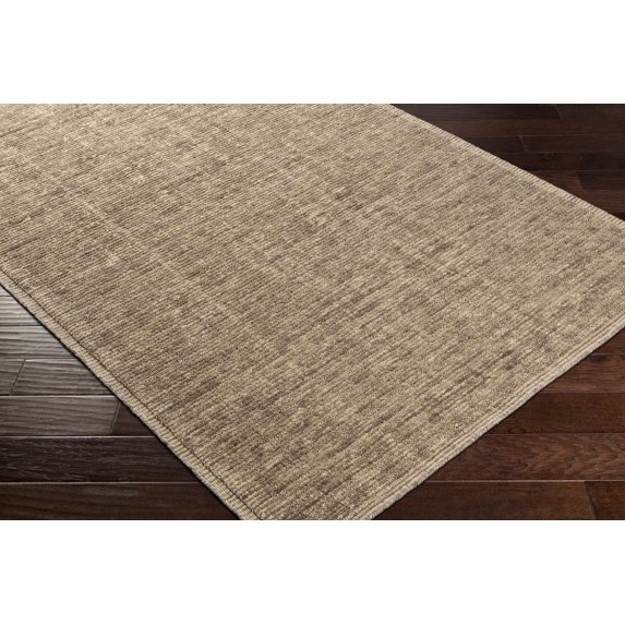 Hauteloom Real Wool Living Room, Bedroom Area Rug - Contemporary - Medium Gray, Beige - 8' x 10'