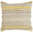 thumbnail image 1 of Hauteloom Rembrandt Decorative Throw Pillow Cover with Down Goose Feather Insert - Sofa Couch Cushion Cover - Yellow, Cream, Beige - 22" h x 22" w Pillow Kit Pillow Cover, 1 of 2