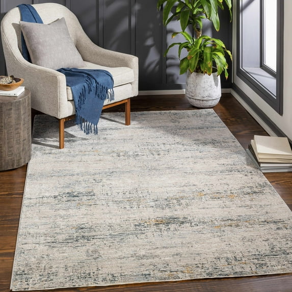 Hauteloom Rendlesham Living Room, Bedroom Area Rug - Beige, Green, Gray - 7'10" x 10'3"