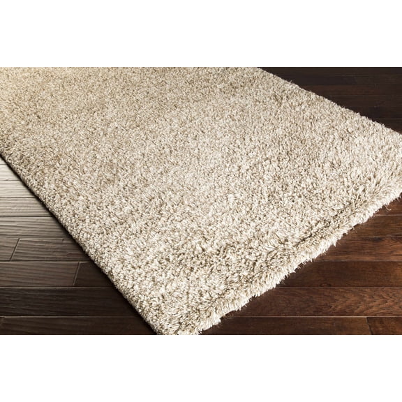 Hauteloom Luxe Wool Living Room, Bedroom Area Rug - Contemporary - Plush Pile - Cream, Beige, Taupe - 2' x 3'