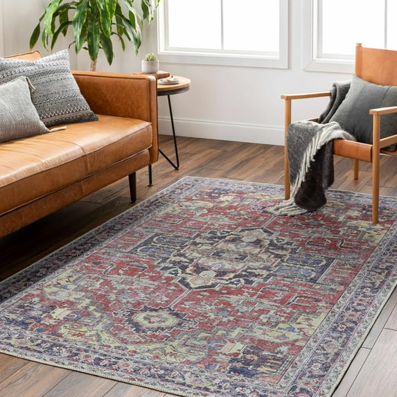 Hauteloom Reza Living Room, Bedroom Machine Washable Area Rug - 7'10" x 10'2"