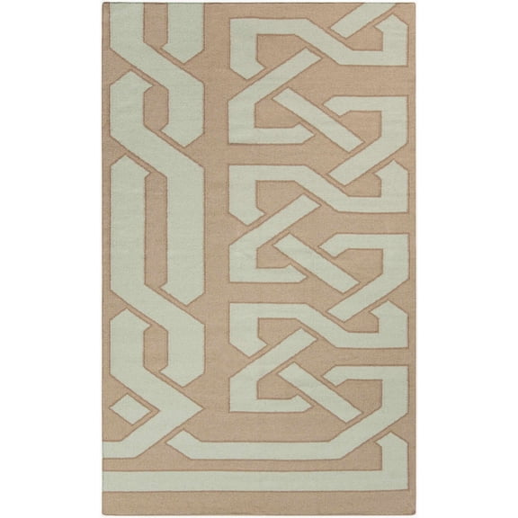 Hauteloom Rhodell Wool Living Room, Bedroom Area Rug - Bohemian/Global - Gray, Sage, Peach - 8' x 11'