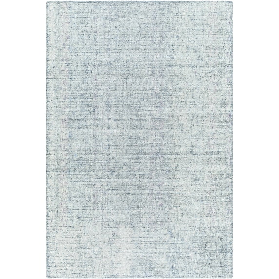Hauteloom Rhory Wool Living Room, Bedroom Area Rug - Traditional, Transitional - Ivory, Navy, Charcoal - 8' x 10'