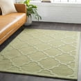 thumbnail image 1 of Hauteloom Rialto Wool Living Room, Bedroom Area Rug - Solid & Border - Green - 4' x 6', 1 of 9