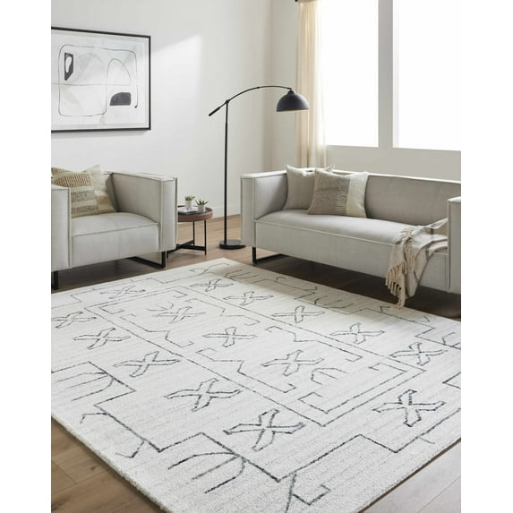 Hauteloom Rider Wool Living Room, Bedroom Area Rug - Farmhouse - 2' x 3'