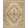 thumbnail image 1 of Hauteloom Robyn Jute Living Room, Bedroom Area Rug - Traditional, Transitional - Tan, Black - 8' x 10', 1 of 2