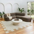 thumbnail image 1 of Hauteloom Rocio JModern Hand Woven Natural Fiber Jute Area Rug - Contemporary Geometric Checkered Carpet for Living Room, Bedroom, Dining Room - Cream, Tan - 2' x 3', 1 of 6