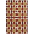 thumbnail image 1 of Hauteloom Hestia Wool Living Room, Bedroom Area Rug - Contemporary - Mustard, Burgundy, Beige - 8' x 11', 1 of 5