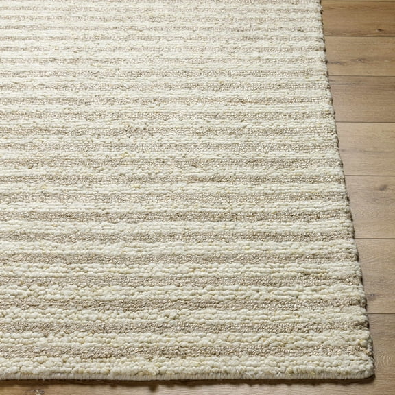 Hauteloom Saku Wool Living Room, Bedroom Area Rug - Traditional, Transitional - Beige, Cream, Mustard - 2' x 3'